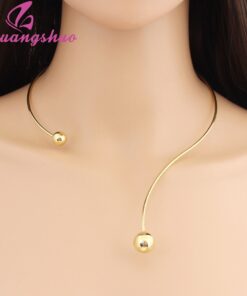 Shuangshuo 2020 New Fashion Simple Torques Collar necklace for women Personality Women Collar Necklaces Maxi Chokers